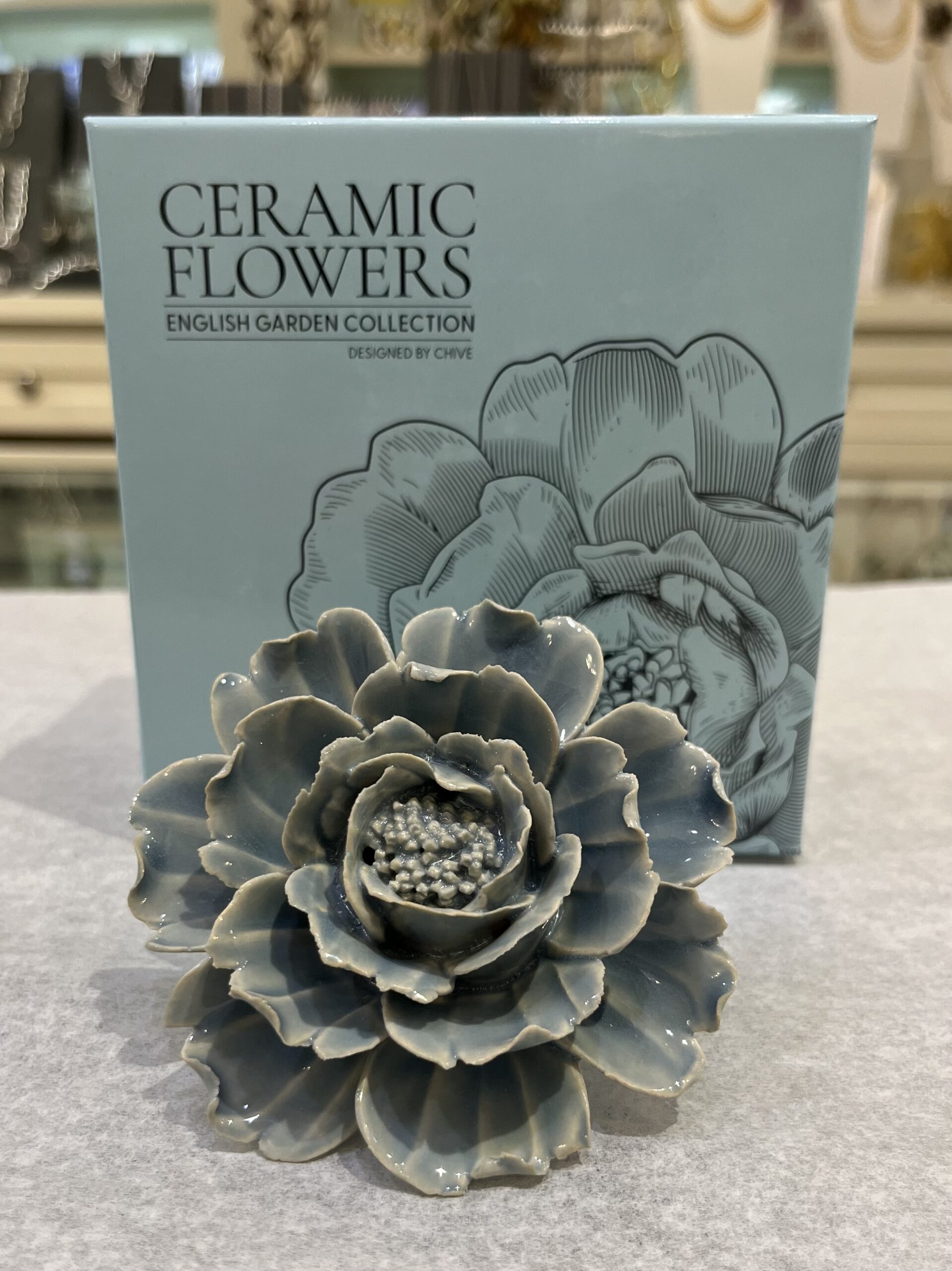 Ceramic Flowers - Pastel Blue Rose
