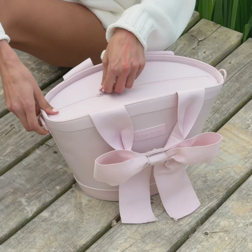 Case-Mate Jelly Cooler Tote - Ballet Pink Bow - Small 7L - Image 7
