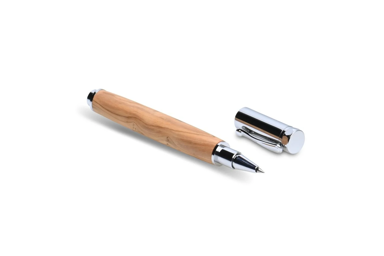 * Bethlehem Olivewood Chrome Magnet Rollerball - Image 4