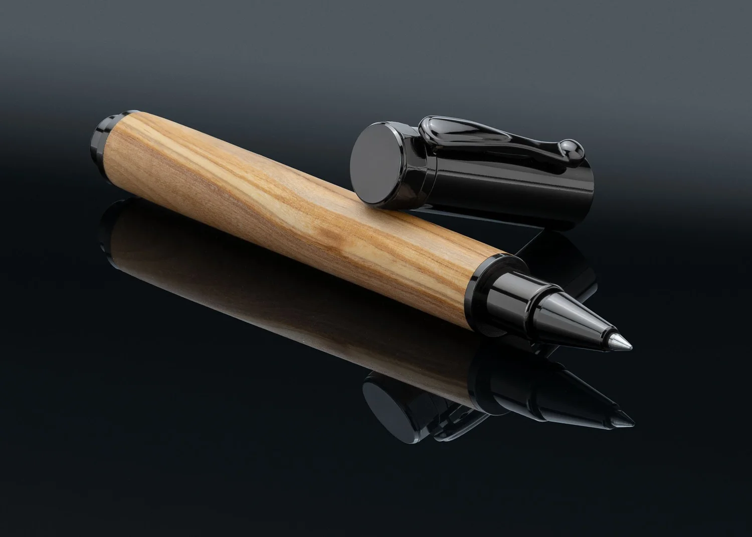 * Bethlehem Olivewood Chrome Magnet Rollerball