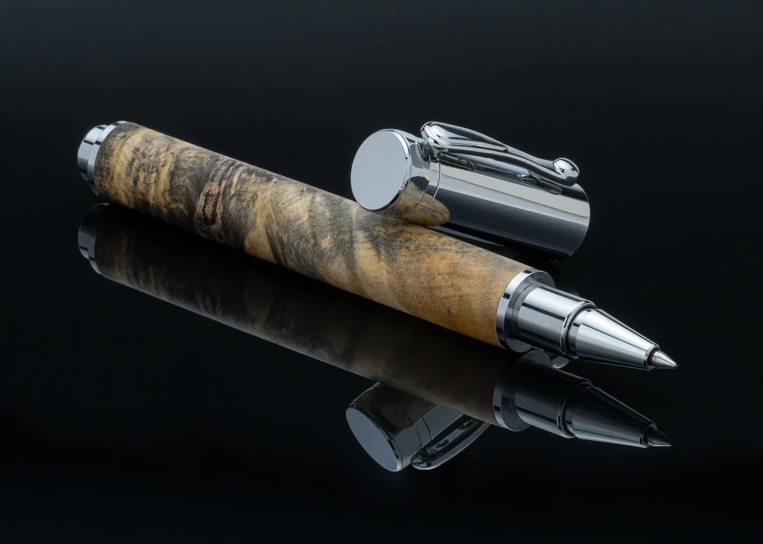 * California Buckeye Burl Magnetic Rollerball - Image 2