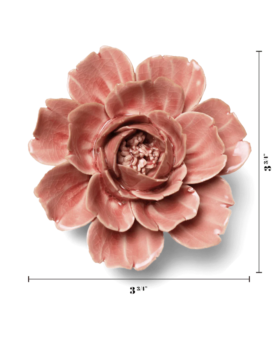 Ceramic Flowers - Champagne Pink Rose - Image 3