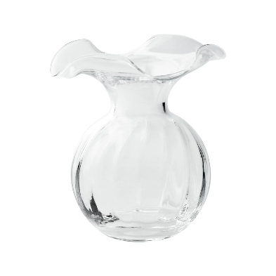 Vietri Hibiscus Vase - Clear Small