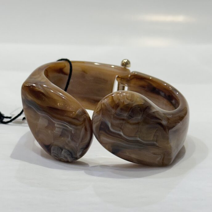 Angela Caputi Collection - Tan/Brown Click Clack Bracelet