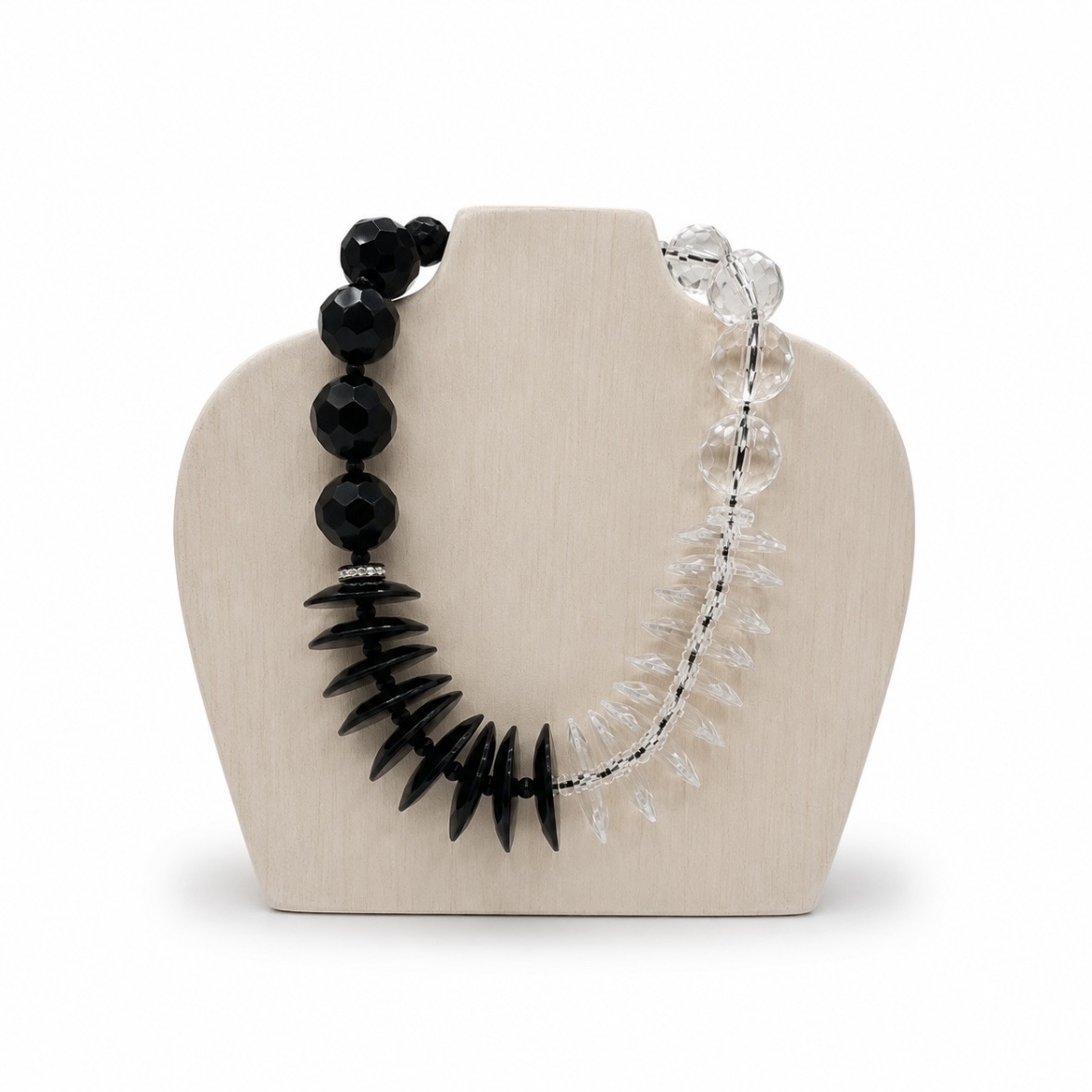 Angela Caputi Collection - 3- Clear/Black Choker