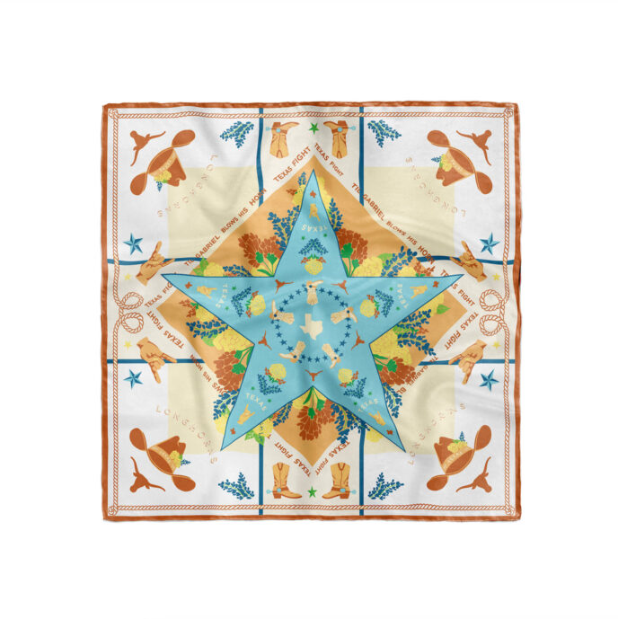 Texas Longhorns Saturday Scarf (Saturday Silks)