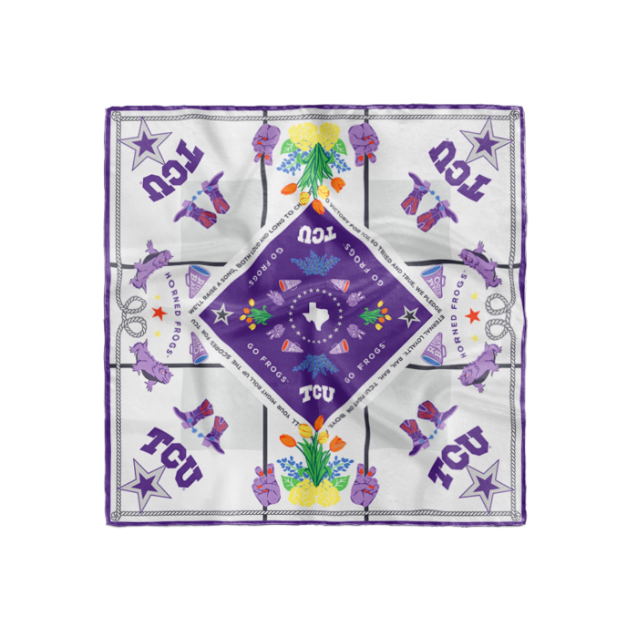 TCU Horned Frogs Saturday Scarf (Saturday Silks)