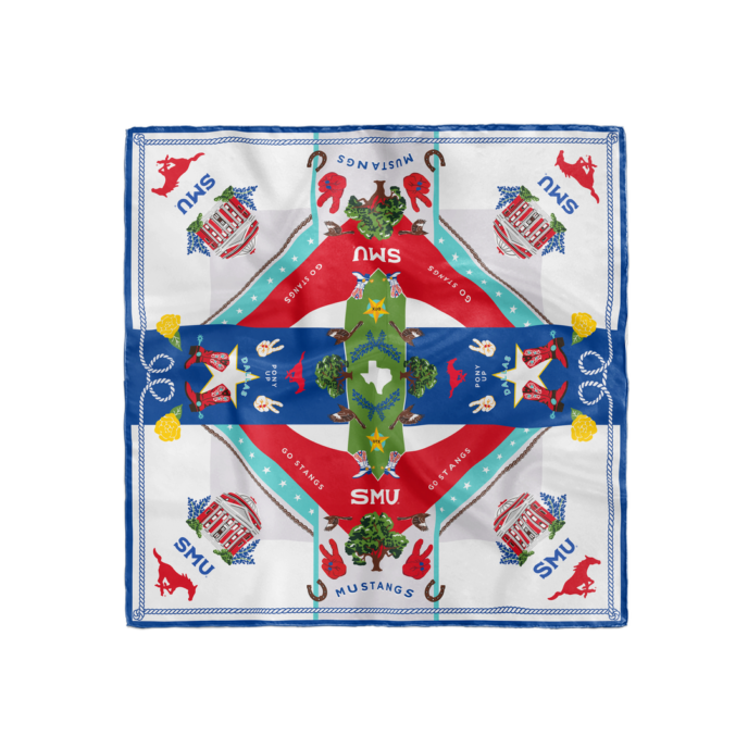 SMU Mustangs Saturday Scarf (Saturday Silks)