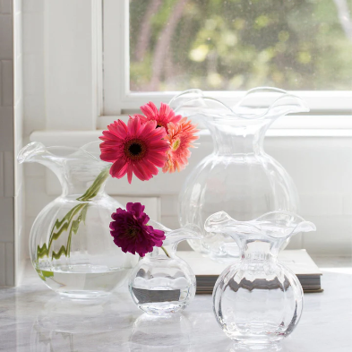 Vietri Hibiscus Vase - Clear Bud - Image 4