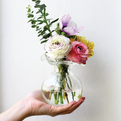 Vietri Hibiscus Vase - Clear Bud - Image 2