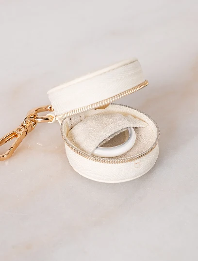 TagIt - KCP Vegan Leather Mini Clip - White