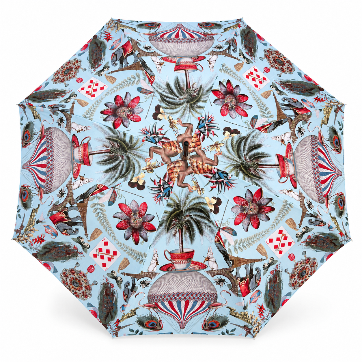 Guy de Jean - “Jungle” mint hot air balloon - 60/8 Mat Bois Imprime "Jungle" - Image 2
