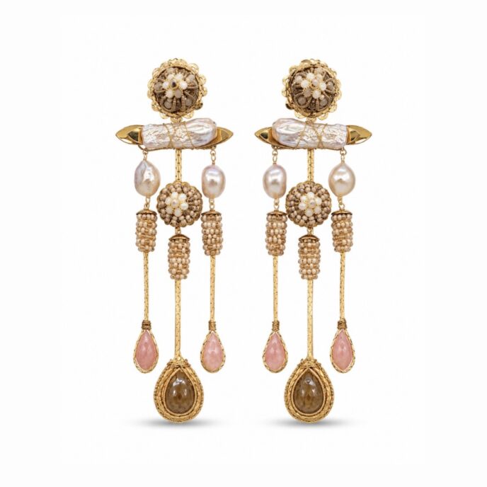 Deepa Gurnani Sakir Earring - Pastel Multi