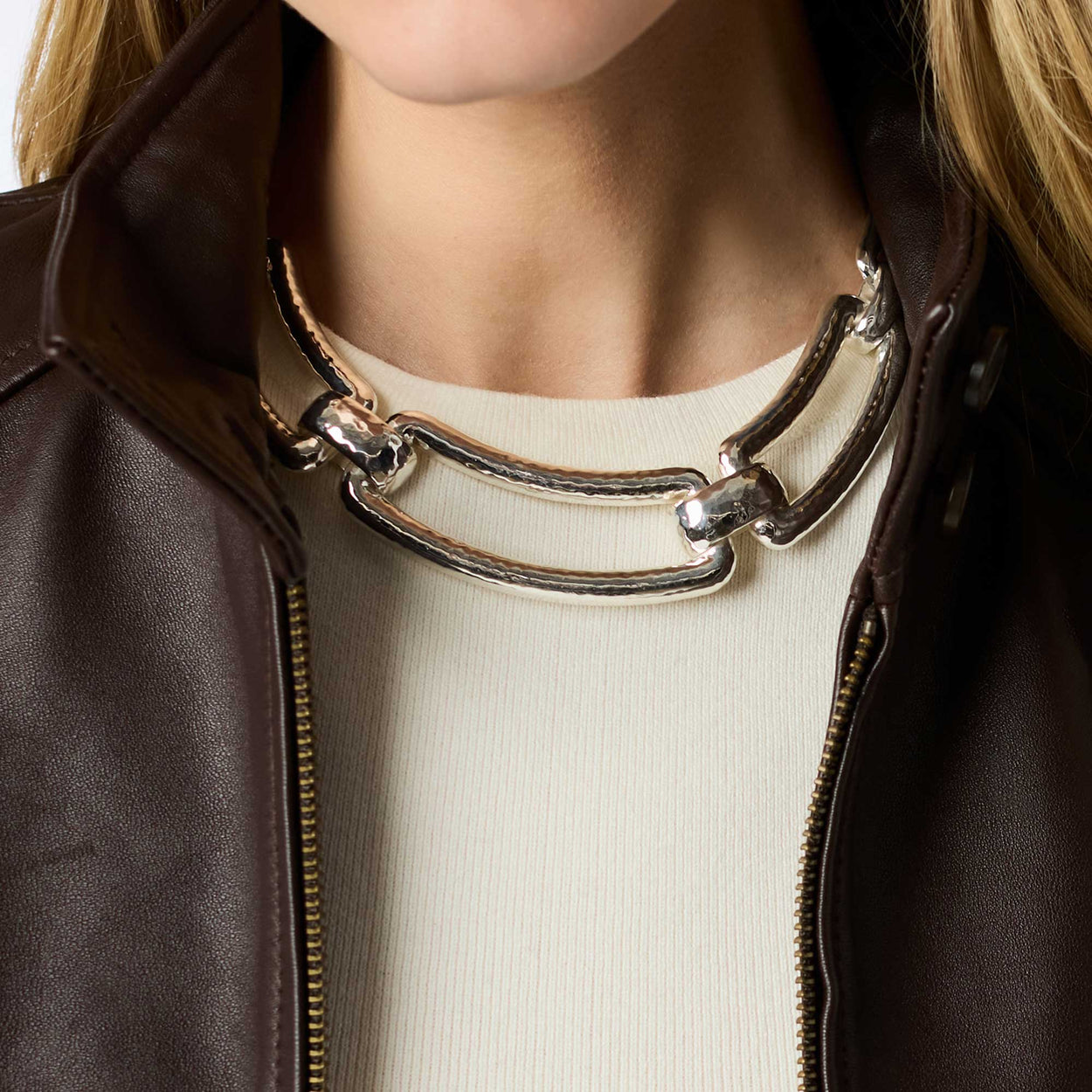 *Julie Vos Sahara Collar Necklace - Silver - Image 2