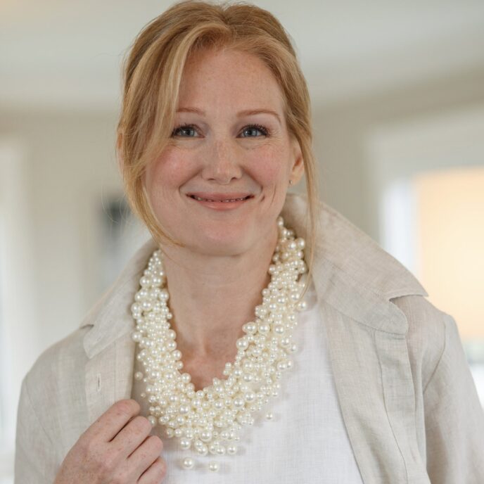 Cluster Necklace - Pearl