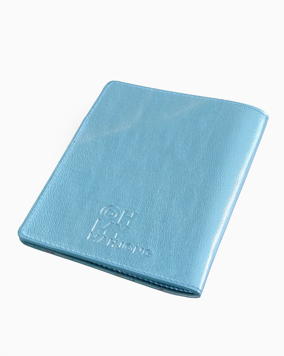 Oh My Mahjong - Metallic Lt Blue Mahjong Card Folio - Image 2