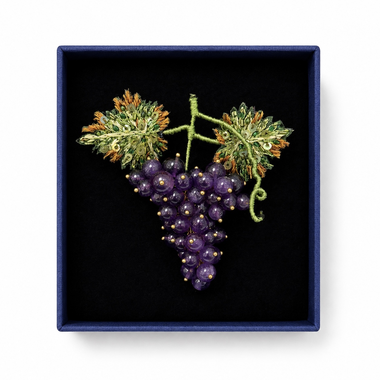 Trovelore - Malbec Grapes Brooch