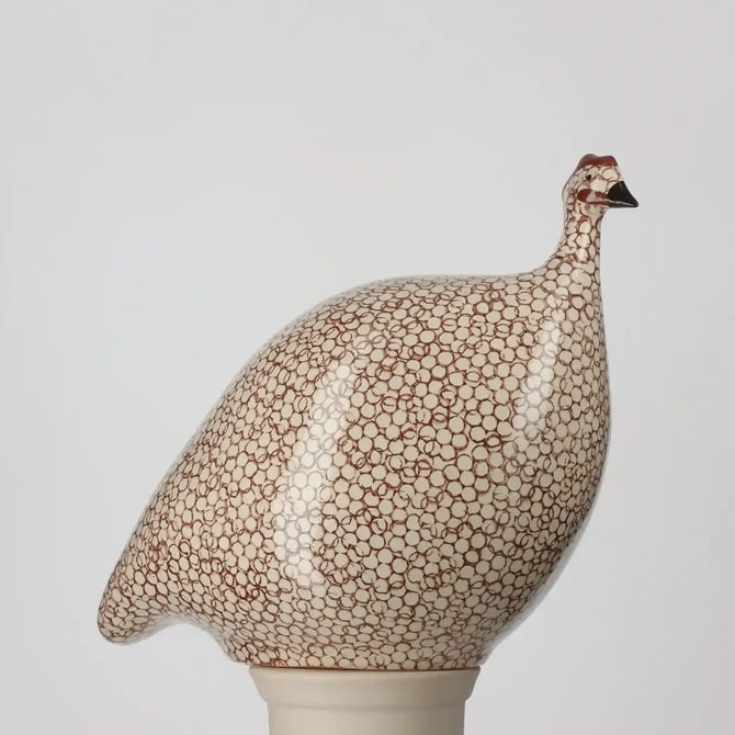 French Guinea Fowl - White Spotted Bordeaux - Medium