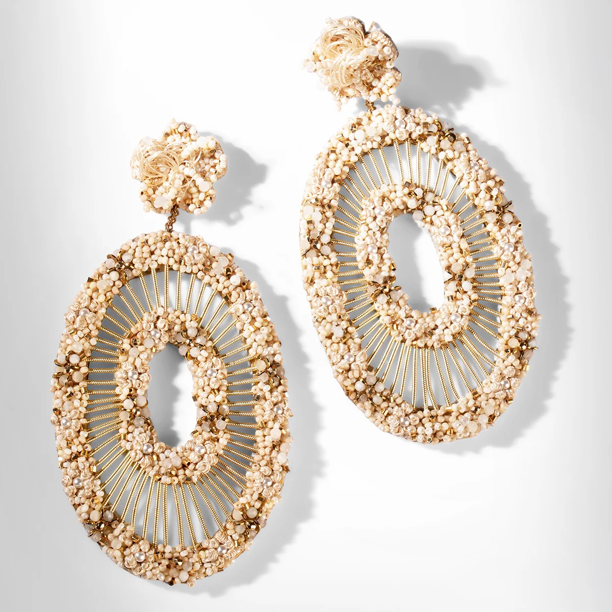 Deepa Gurnani Hway Earrings - Ivory