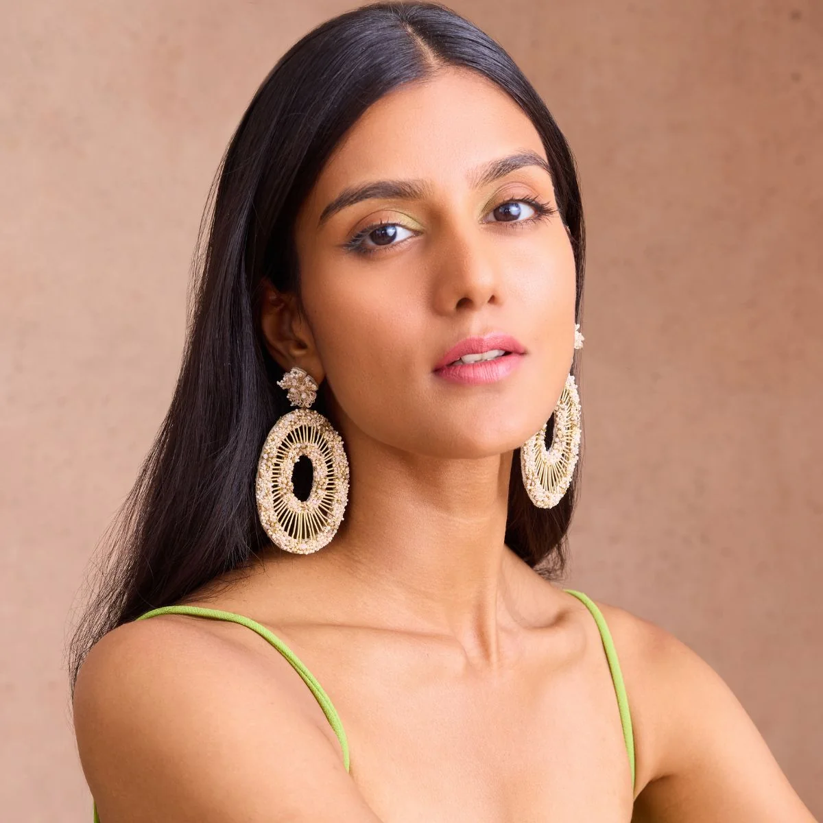 Deepa Gurnani Hway Earrings - Ivory - Image 2