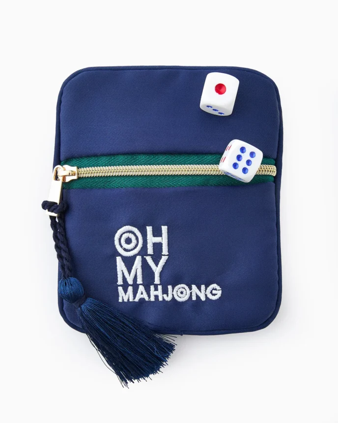 Oh My Mahjong - Blue Coin & Dice Bag