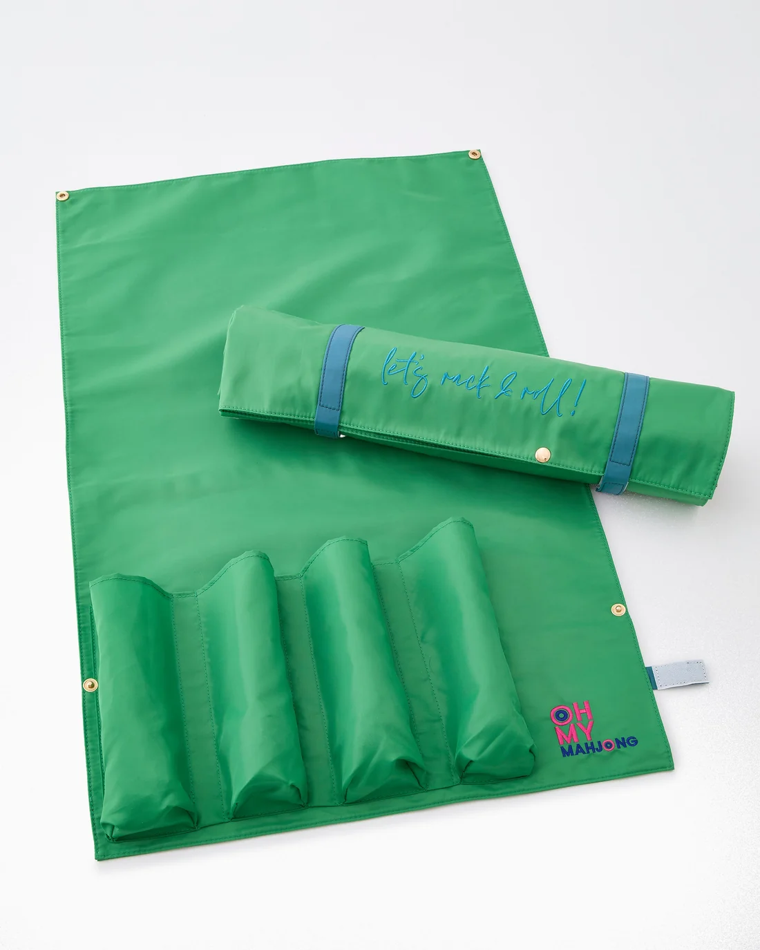 Oh My Mahjong - Let's Rack & Roll Bag Kelly Green