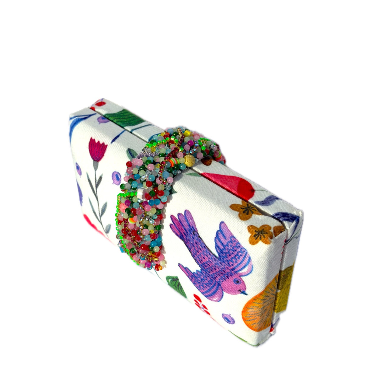 *Simitri - Garden Party Beaded Fringe Clutch-G - Image 3