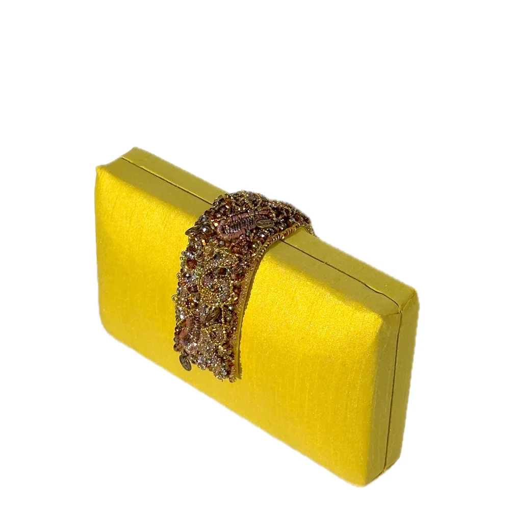 *Simitri - Sunflower Beaded Fringe Clutch - Image 3