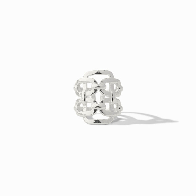 *Julie Vos Sahara Statement Ring - One Size - Silver