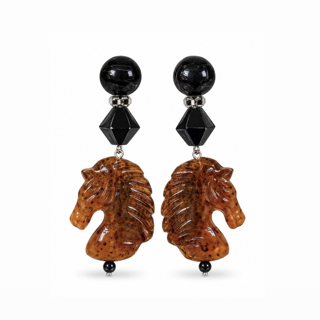 Angela Caputi Collection - Earrings w/ Horse