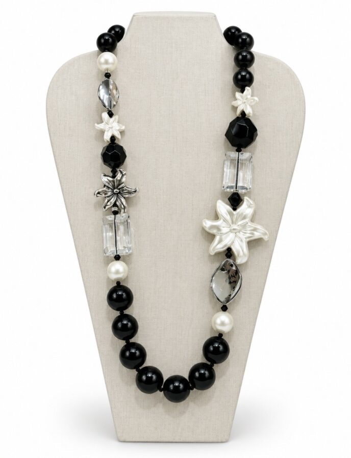 Angela Caputi Collection - Edelweiss One Flower Long Necklace