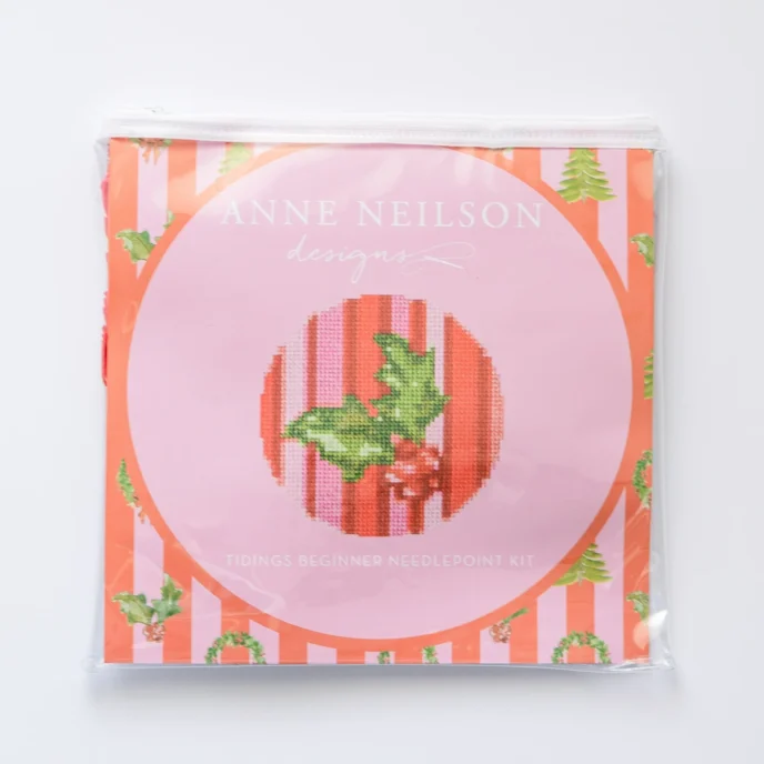Anne Neilson - Tidings (Holly) Beginner Needlepoint Kit – OS