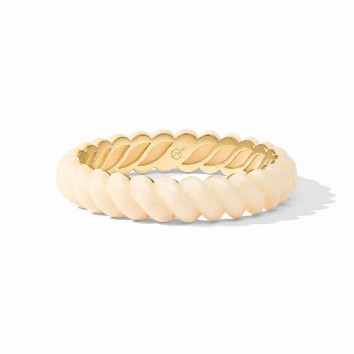 Julie Vos - Ravello Statement Bangle – S - Ivory