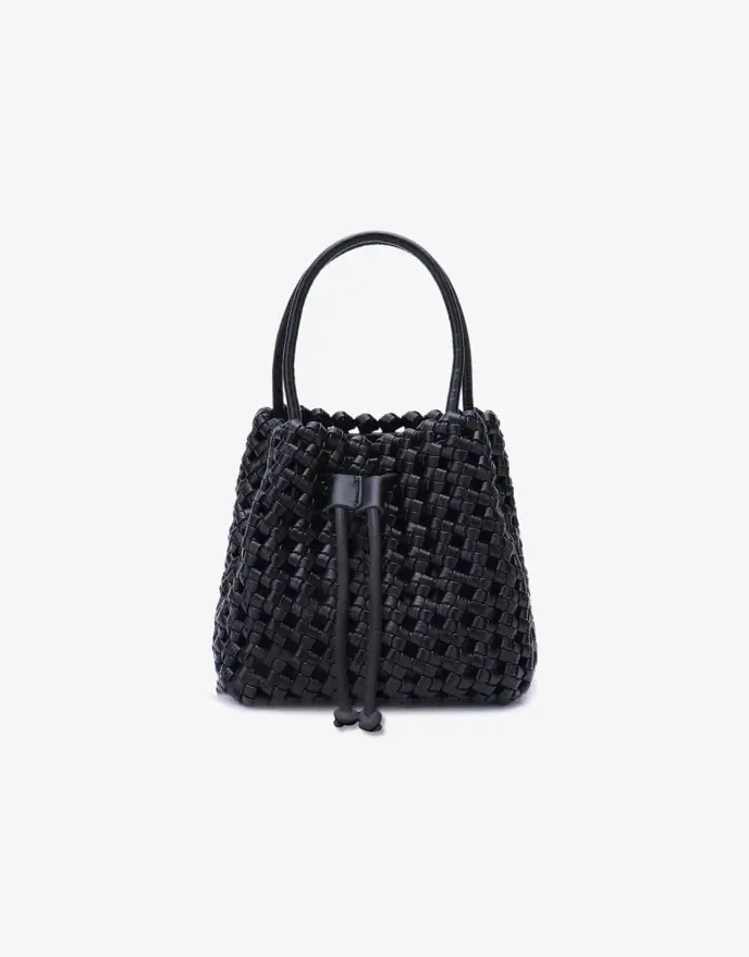 Perrie Bucket Mini Woven Black