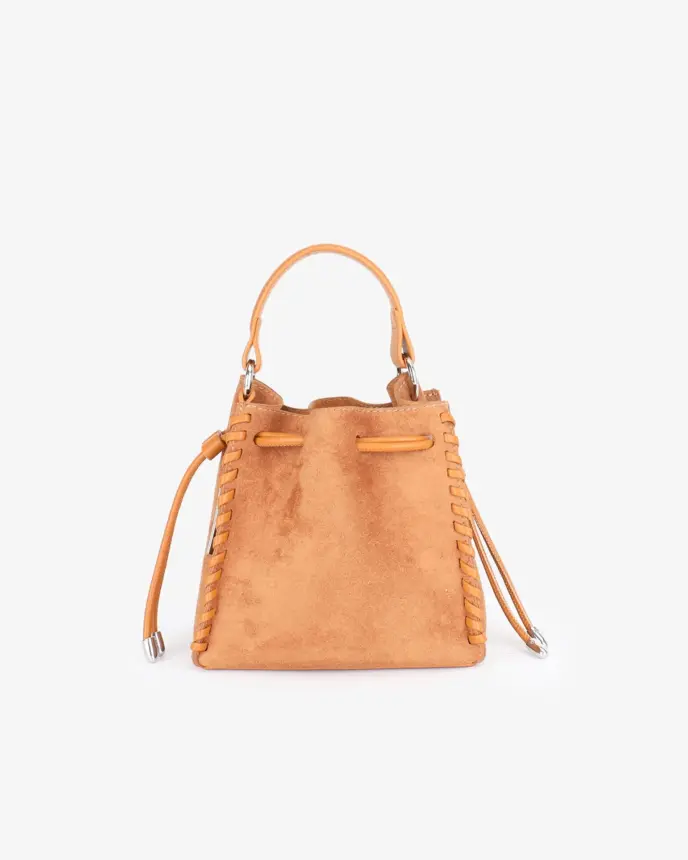 *Fallon Mini Faux Suede Camel