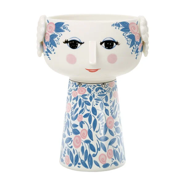 Eva Vase Blu Rose