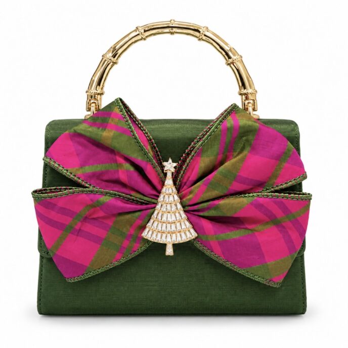 *Holiday - Faille Lulu-Green/Pink Bow Disco Tree **PRE-ORDER