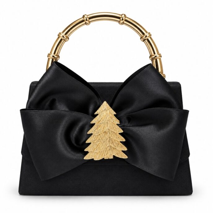 *Holiday - Black Faille Lulu – Double Tree **PRE-ORDER