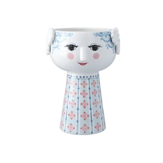 Eva Vase, Light Blue H7.3"