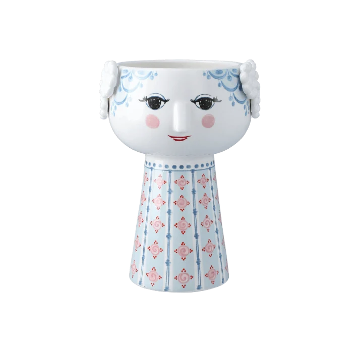 Eva Vase, Light Blue H7.3"