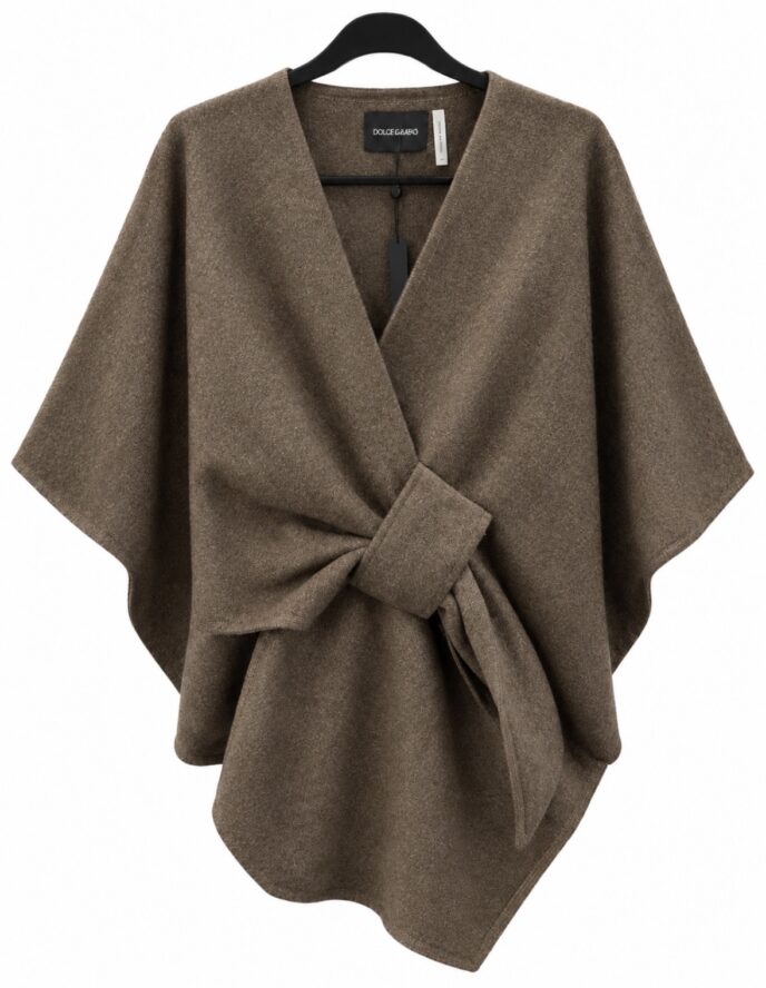 Knit wrap Brown by DolceCabo
