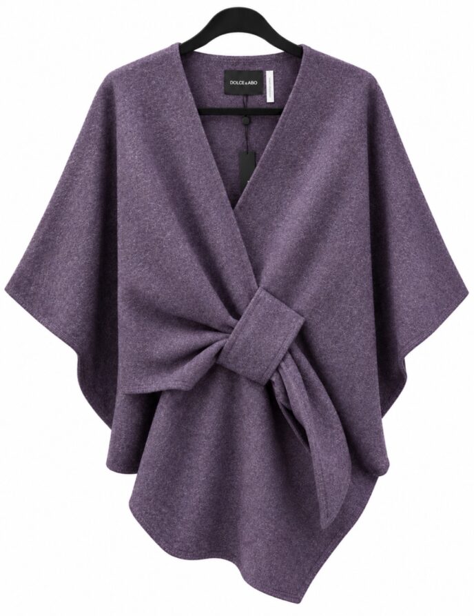 Knit Wrap Plum by DolceCabo