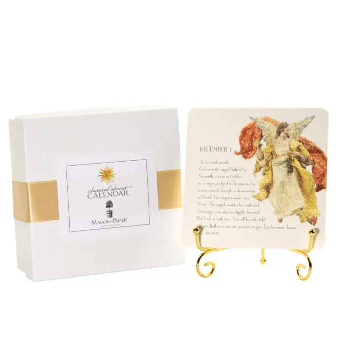 Maison de Papier - CLASSICAL ADVENT CALENDAR WITH EASEL
