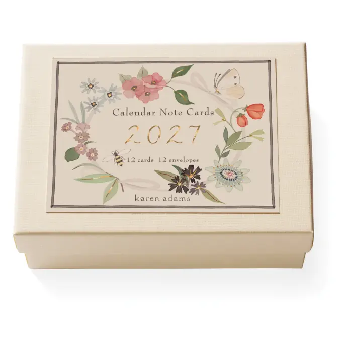 Karen Adams - Calendar 2027 Note Card Box