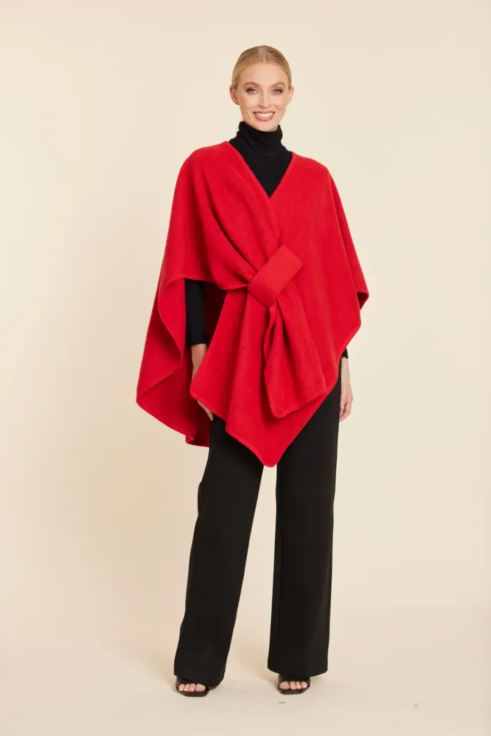 Knit wrap Red by DolceCabo
