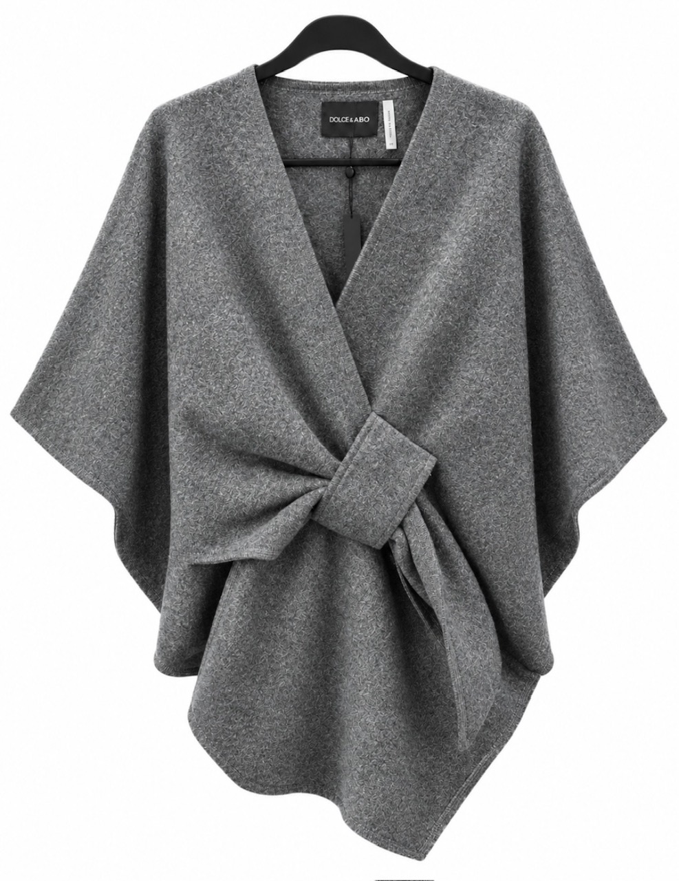 Knit Wrap Charcoal by DolceCabo