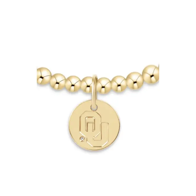 enewton - eCOLLEGIATE Classic Gold 3mm Bracelet - Oklahoma D – One Size