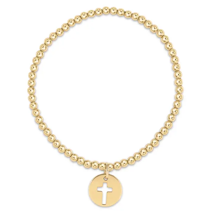 enewton - Classic Gold 3mm Bracelet - Blessed Gold Disc – OS