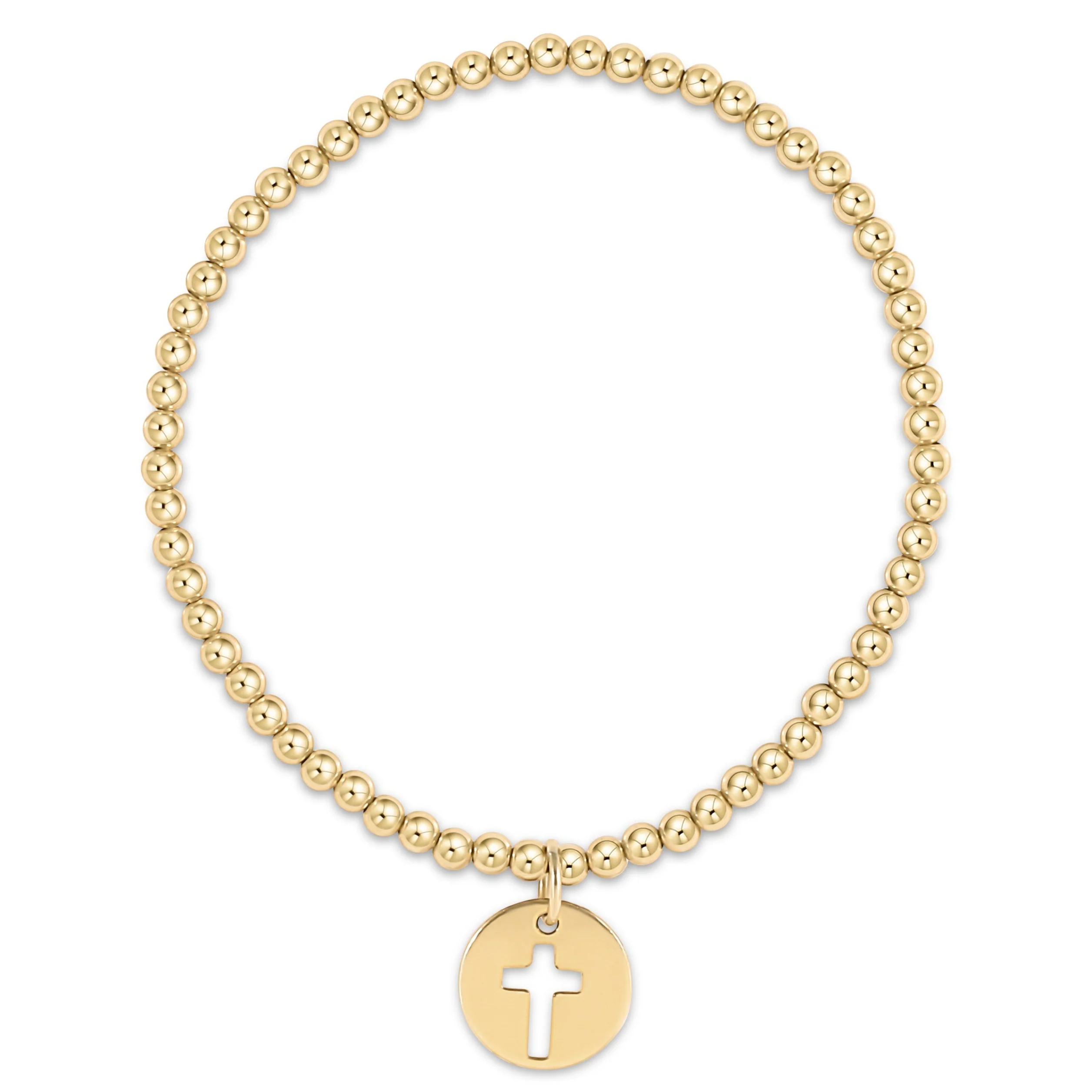 enewton - Classic Gold 3mm Bracelet - Blessed Gold Disc – OS