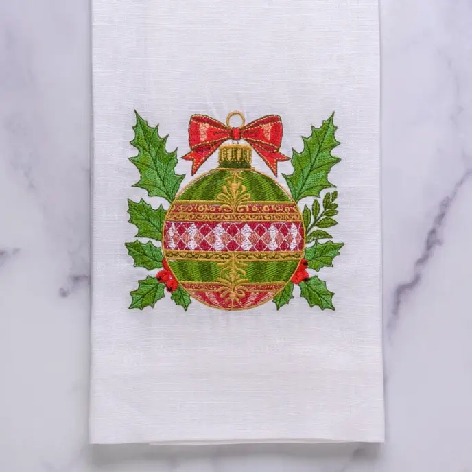 Arte Italica - Christmas Bauble Linen Towel